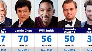 Age of Famous Hollywood Actors 2024. From Oldest to Youngest