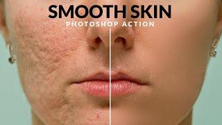 High-End Smooth Skin Photoshop Action Tutorial | Skin Retouching in 1 MINUTE | Photoshop Filter
