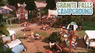 GRANITE FALLS CAMPGROUND ️ Rebuild Granite Falls || The Sims 4 Speed Build