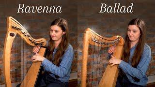 34 string comparison: Ravenna vs. Ballad harps