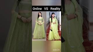 Online VS Reality lehenga collection from flipkart haul #onlineshopping#lehenga #fashion#collection