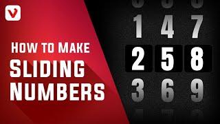 How to Make Sliding Numbers Animation Effect - Vlog Star Editing Tutorial - All-in-One Editing App