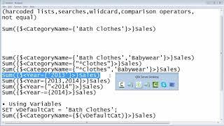 Set Analysis Qlik Sense