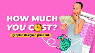 GRAPHIC DESIGNER PRICE LIST + PRICE TABLE FOR DESIGN WITH EXAMPLES