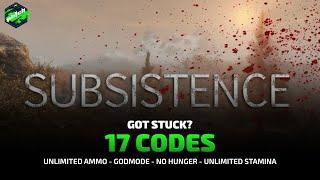 SUBSISTENCE Cheats: Unlimited Ammo, Godmode, No Hunger, Perfect Proteins, ... | Trainer by PLITCH