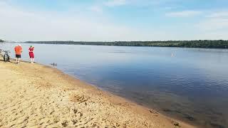 Запорожье сегодня  Обзор городского пляжа | река Днепр