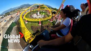 BC morning hosts dare to ride new 'ThunderVolt' rollercoaster at Playland amusement park