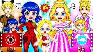 Rich Mom vs Poor Mom - Disney Princess Dress To Impress | Best DIY Paper Dolls Fashion