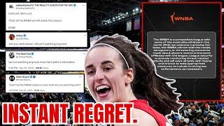 INSTANT REGRET! Caitlin Clark Fans Gives WNBA a REALITY CHECK after Statement from League!