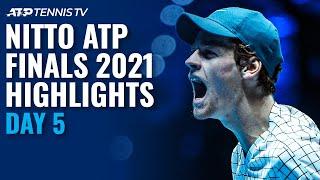 Medvedev Battles Sinner; Zverev Faces Hurkacz | Nitto ATP Finals 2021 Highlights Day 5