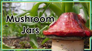 Making mushroom jars from paper clay with UB Draws