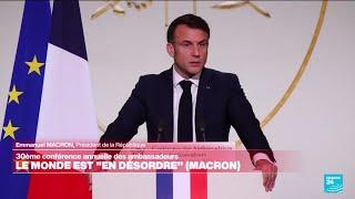 REPLAY - Discours d'Emmanuel Macron à la conférence des ambassadeurs de France • FRANCE 24