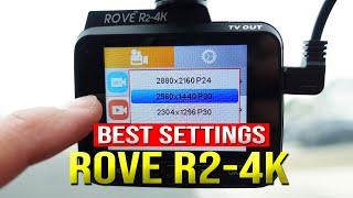 Rove R2-4K Dash Cam Full Menu & Best Settings (2K, QHD, GPS, WIFI App, Park Mode & High Frame Rate)