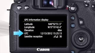 Built in GPS Technology - Canon EOS 6D On Camera Tutorials