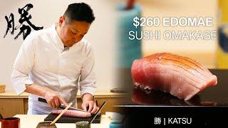 22-Course Authentic Japanese Edomae Sushi Omakase for 8 People Only! 勝 • Sushi Katsu