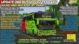 OBB BUSSID V4.2 TERBARU SOUND HINO RK8 R260 SUOS - GRAFIK HD FULL ACC | BUS SIMULATOR INDONESIA