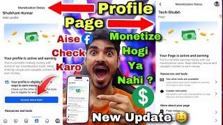 Your profile is active and earning  Your Page is active and earning  Facebook New Update  Earning