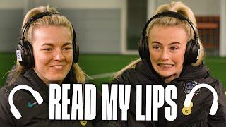 "Slid Knee? Knee Slide?"  | Lauren Hemp & Chloe Kelly Take On The Read My Lips Challenge | England