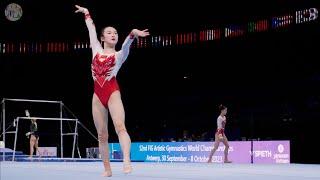 Zhou Yaqin (CHN) - FX - Podium Training - 2023 World Championships Antwerp