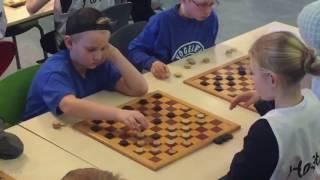 He took his defeat like a man at the local checkers tournament