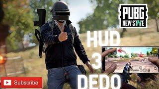 HUD 3 DEDO E SENSI | PUBG NEW STATE