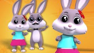 кролик палец семья | Рифмы для детей | Дошкольная песня | 3D Nursery Rhymes | Rabbit Finger Family