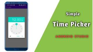 Time Picker in Android || TimePickerDialog in Android Studio || SR CodeX