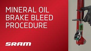 SRAM MTB: Mineral Oil Brake Bleed Procedure