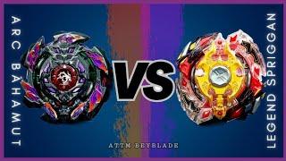 ARC BAHAMUT.2B.At vs LEGEND SPRIGGAN.7.Mr | ON REAL LIFE BEYBLADE STADIUM