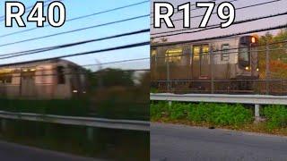 R40 Slant Vs R179 A Train.  2008 vs 2021 at Hamilton Beach - 104 st