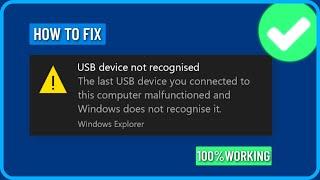 How to Fix USB Device Not Recognized in Windows 11/10