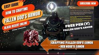 [Crafting] Fallen God's Armor - Red Nose's Armor Black Dessert Online