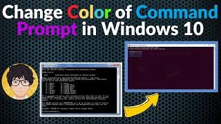 Change Color of command prompt in Windows 10 | How to  ️