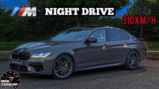 TOP SPEED! 2022 BMW M5 COMPETITION LCI NIGHT DRIVE! By Moscarblog