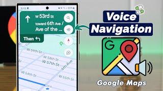 How To Enable Voice Navigation in Google Maps! [Talk Directions OFF/ON]