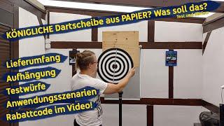 KÖNIGLICHE Dartscheibe aus PAPIER? Bull's Windsor Paper Dartboard im Test und Review