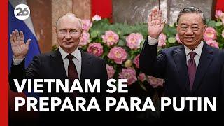 ASIA | Refuerzan la seguridad en Vietnam para la llegada de Putin