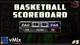 Creating A Custom Basketball Scoreboard #5 | Vmix | Utc |