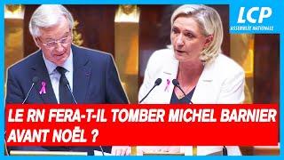 Le Rassemblement national fera-t-il tomber le gouvernement de Michel Barnier avant Noël ?