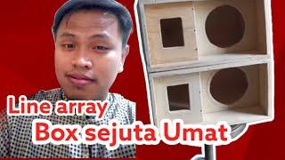 Skema box line array 6 inch single | Ukuran box line array 6 inch