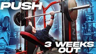 AJ Morris Push Day | 3 Weeks Out UKDFBA Finals