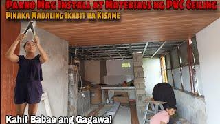 Paano Mag Install ng PVC Ceiling at Materials na Kaylangan Neto