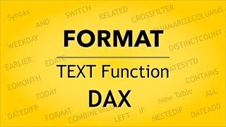 FORMAT Function in Power BI using DAX | TEXT Function | #powerbi #dax