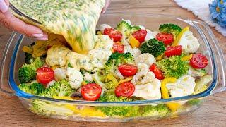 I make this vegetable casserole every weekend! Delicious broccoli and cauliflower recipe