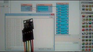 Arduino Nano: Barometric Pressure and Temperature BMP180 Sensor with Visuino