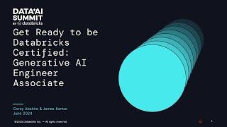 Get Ready to be Databricks Certified: Generative AI Engineer Associate