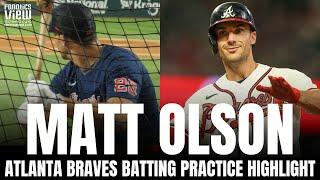 Matt Olson Crushes Homers in Batting Practice from Multiple Angles | Atlanta Braves Batting Practice