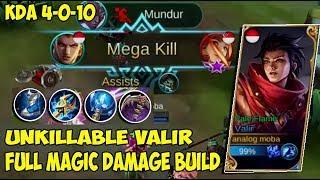 Unkillable Valir, Full Magic Damage Build - Top Global Valir - Mobile legends