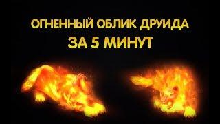 Огненный облик друида за 5 минут / World of Warcraft