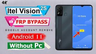 Itel Vision 2s FRP Unlock & Remove Google Account | Rm Solution | Vision 2s Frp Bypass Without Pc